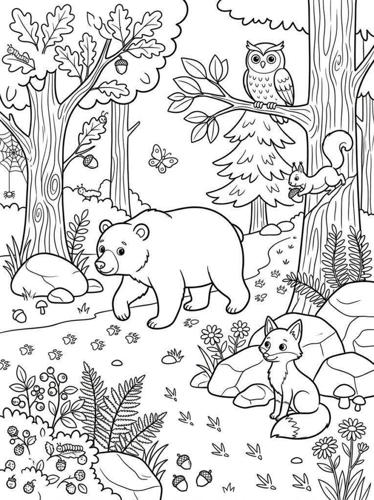 Dieren voor kinderen Kleurplaten (Gratis PDF Printables) 26 - gratis kleurplaat om te printen