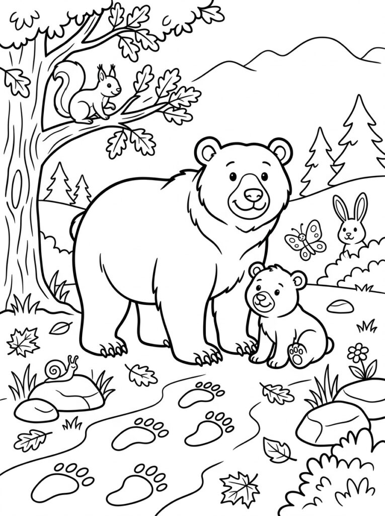 Dieren voor kinderen Kleurplaten (Gratis PDF Printables) 28 - gratis kleurplaat om te printen