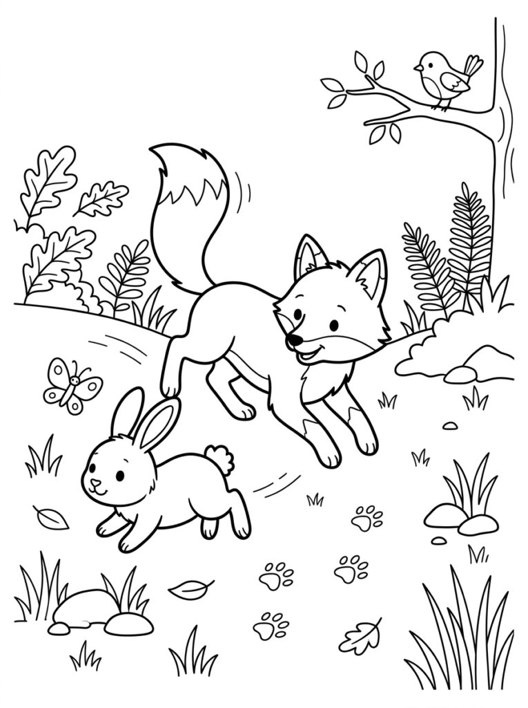 Dieren voor kinderen Kleurplaten (Gratis PDF Printables) 30 - gratis kleurplaat om te printen