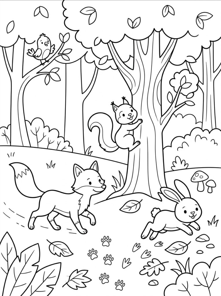 Dieren voor kinderen Kleurplaten (Gratis PDF Printables) 31 - gratis kleurplaat om te printen