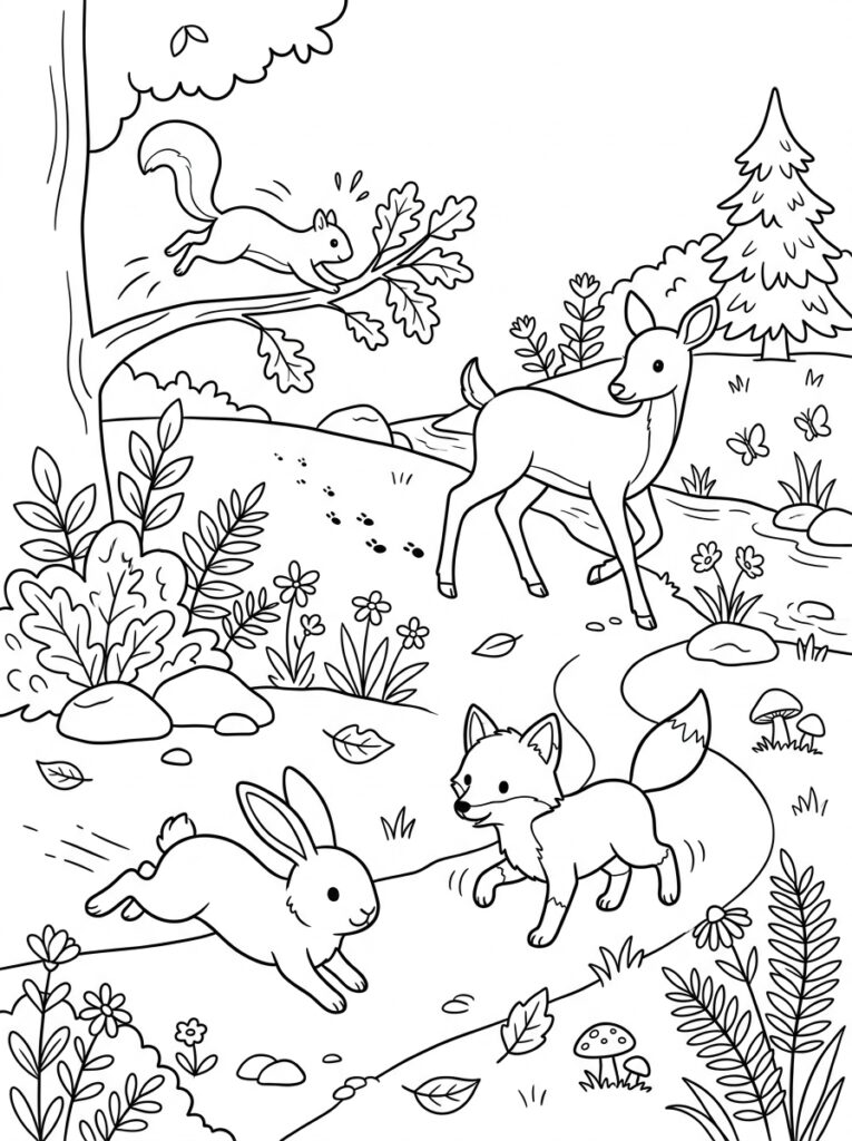 Dieren voor kinderen Kleurplaten (Gratis PDF Printables) 32 - gratis kleurplaat om te printen