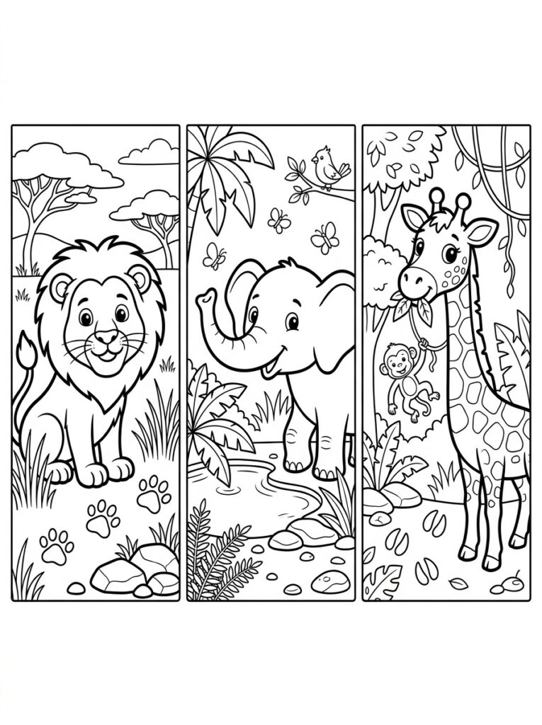 Dieren voor kinderen Kleurplaten (Gratis PDF Printables) 34 - gratis kleurplaat om te printen