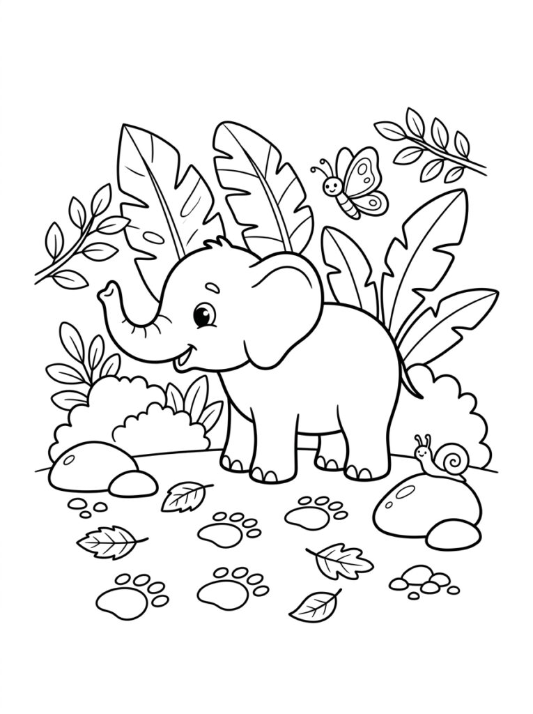Dieren voor kinderen Kleurplaten (Gratis PDF Printables) 37 - gratis kleurplaat om te printen