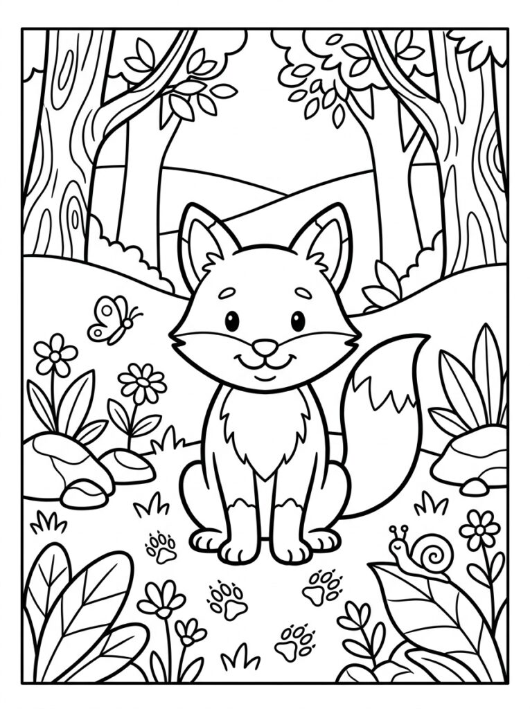Dieren voor kinderen Kleurplaten (Gratis PDF Printables) 38 - gratis kleurplaat om te printen