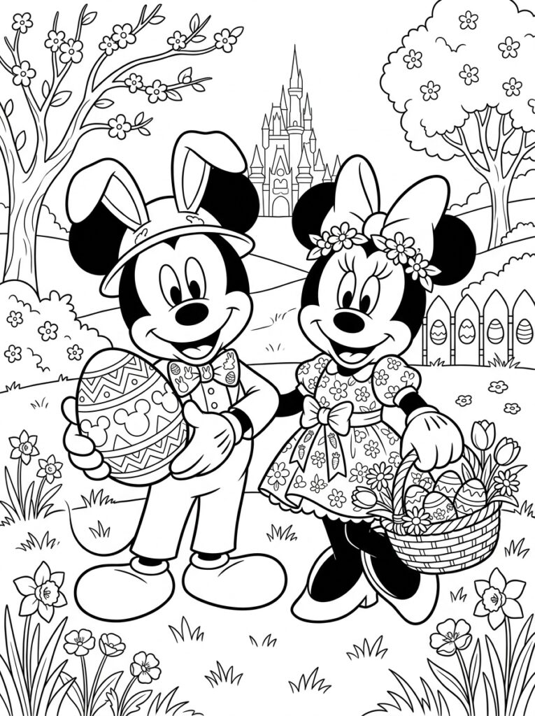 Disney Pasen Kleurplaten (Gratis PDF Printables) 15 - gratis kleurplaat om te printen