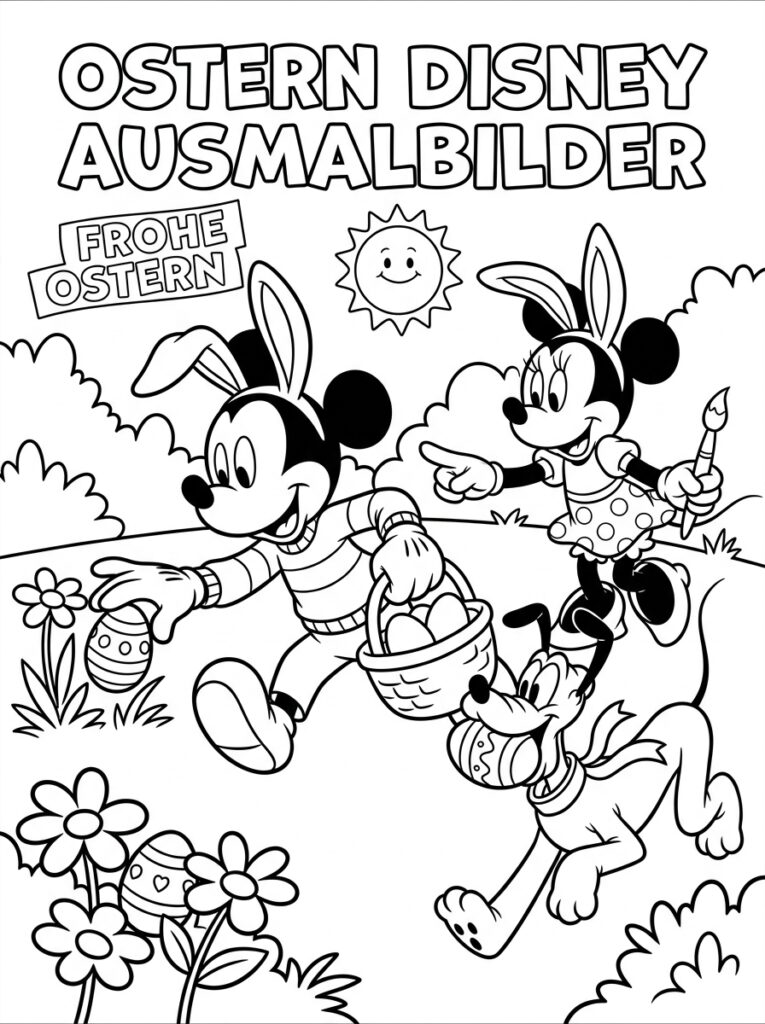 Disney Pasen Kleurplaten (Gratis PDF Printables) 18 - gratis kleurplaat om te printen