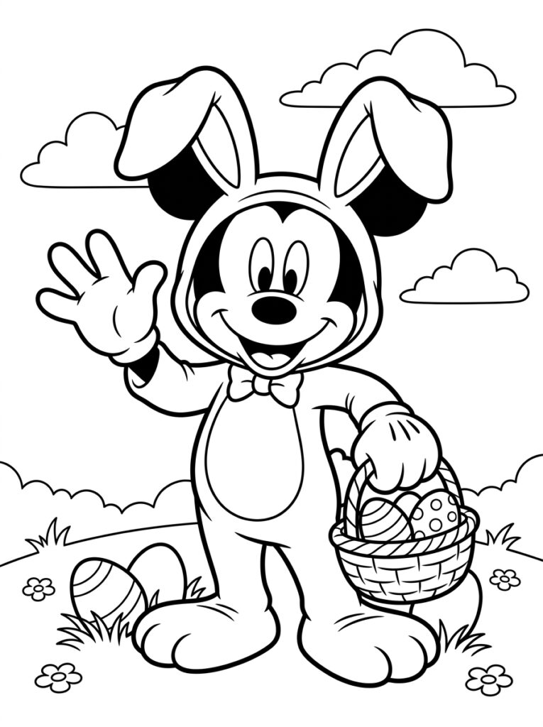 Disney Pasen Kleurplaten (Gratis PDF Printables) 21 - gratis kleurplaat om te printen