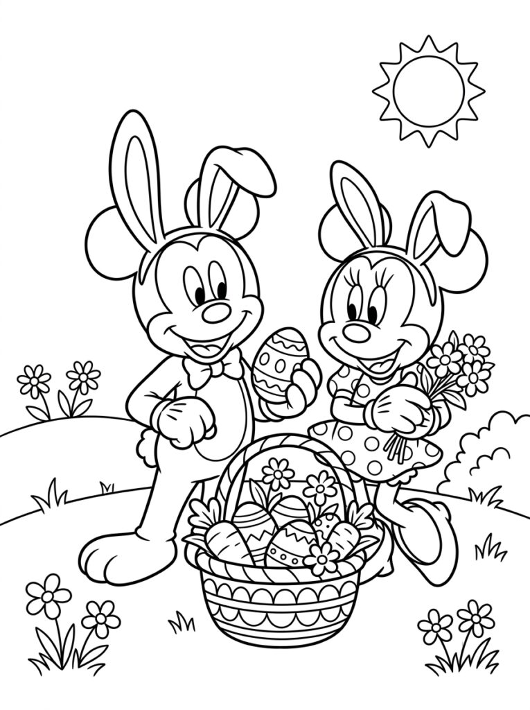 Disney Pasen Kleurplaten (Gratis PDF Printables) 23 - gratis kleurplaat om te printen