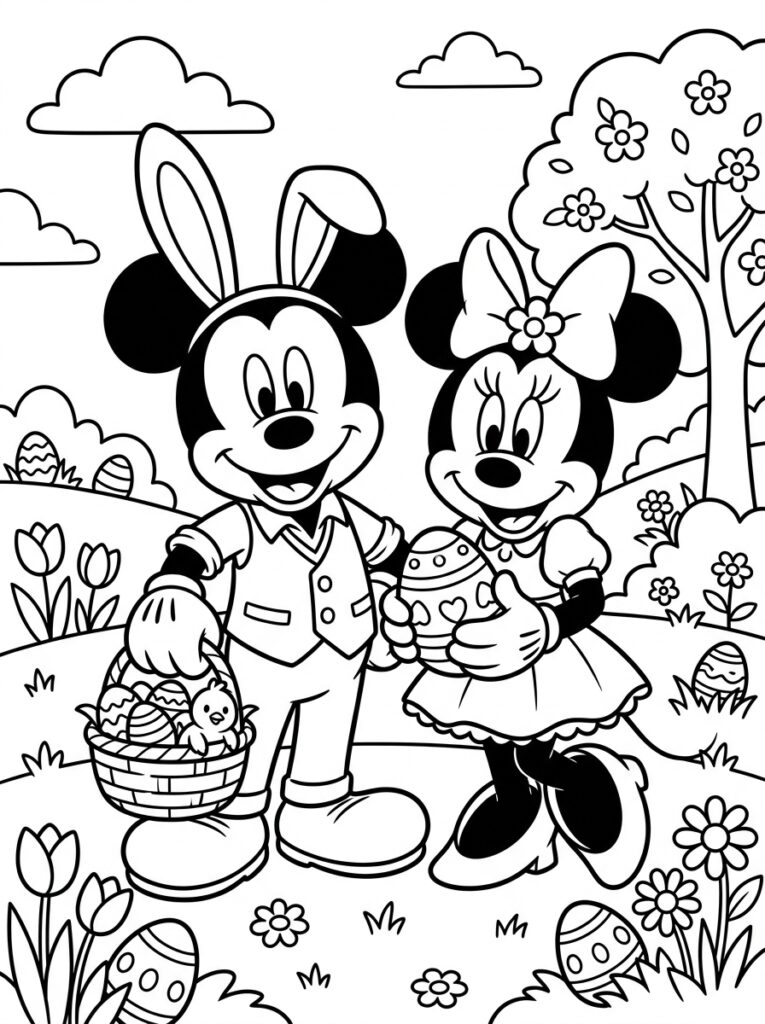 Disney Pasen Kleurplaten (Gratis PDF Printables) 27 - gratis kleurplaat om te printen