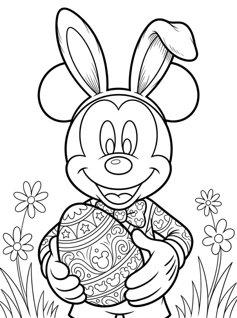 Disney Pasen Kleurplaten (Gratis PDF Printables) 34 - gratis kleurplaat om te printen
