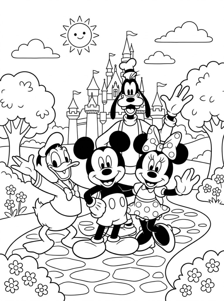 Disney Kleurplaten (Gratis PDF Printables) 04 - gratis kleurplaat om te printen