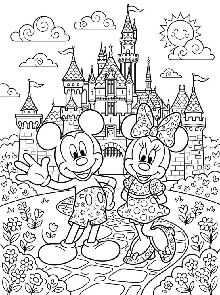Disney Kleurplaten (Gratis PDF Printables) 05 - gratis kleurplaat om te printen