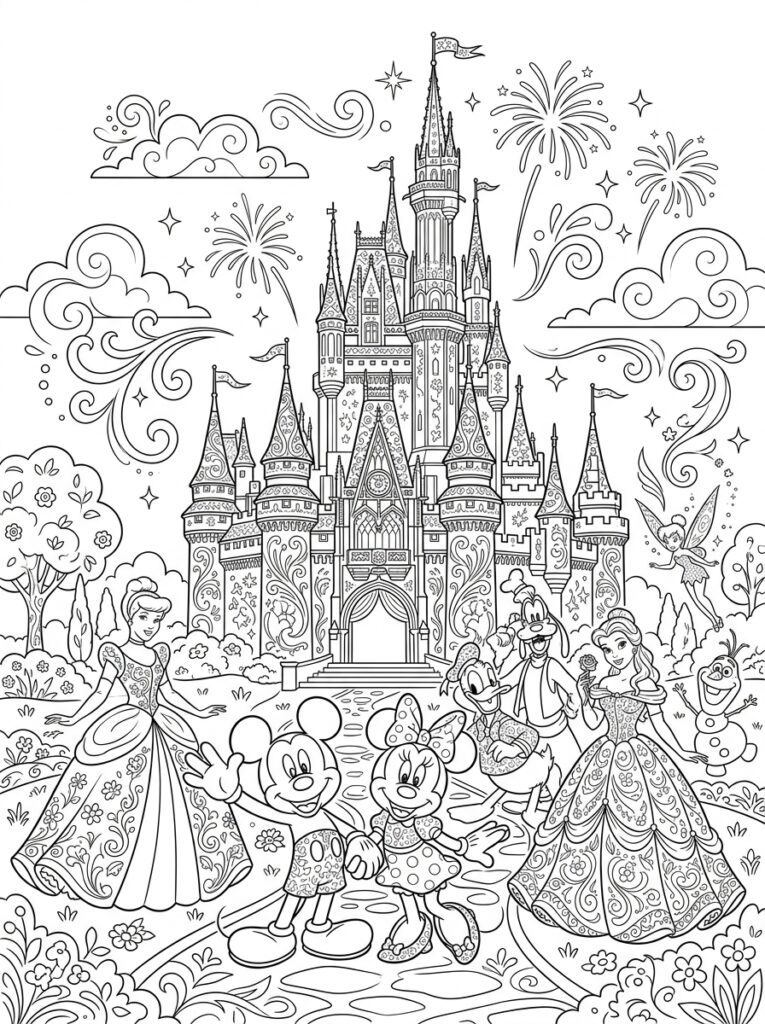 Disney Kleurplaten (Gratis PDF Printables) 06 - gratis kleurplaat om te printen