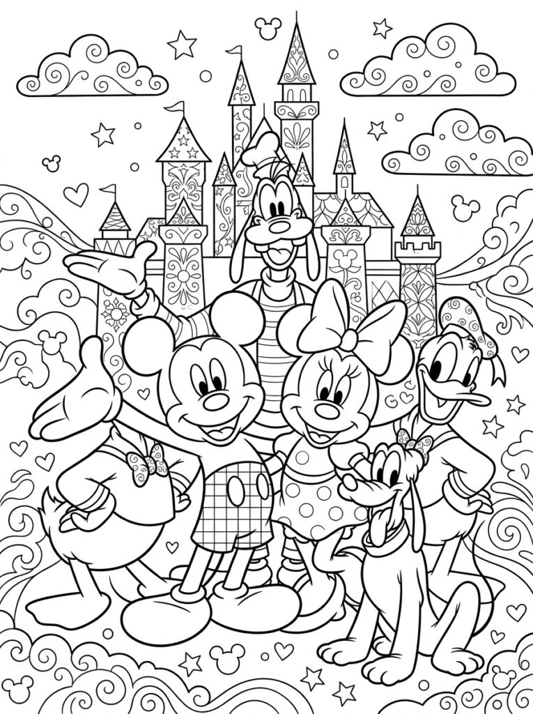 Disney Kleurplaten (Gratis PDF Printables) 07 - gratis kleurplaat om te printen
