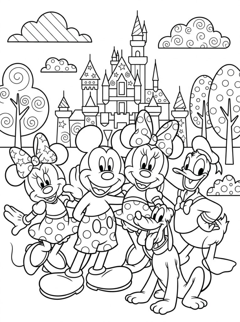 Disney Kleurplaten (Gratis PDF Printables) 08 - gratis kleurplaat om te printen
