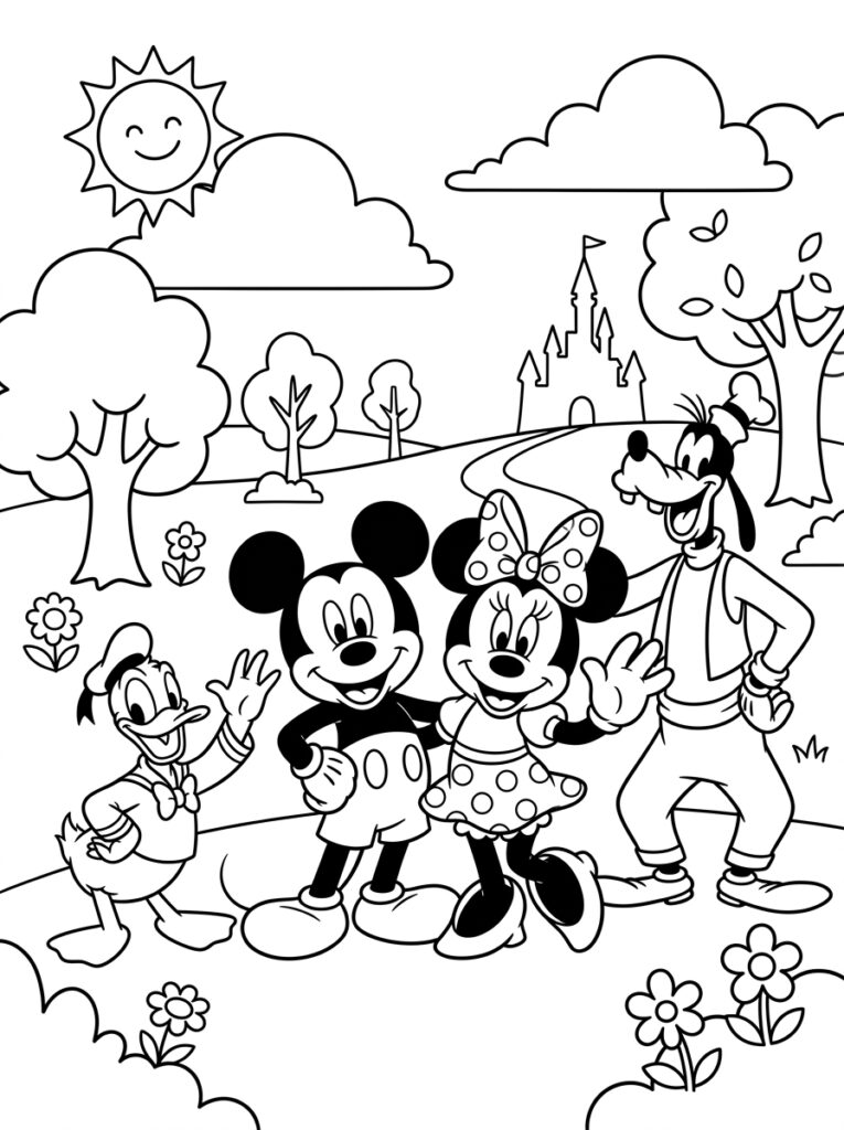 Disney Kleurplaten (Gratis PDF Printables) 11 - gratis kleurplaat om te printen