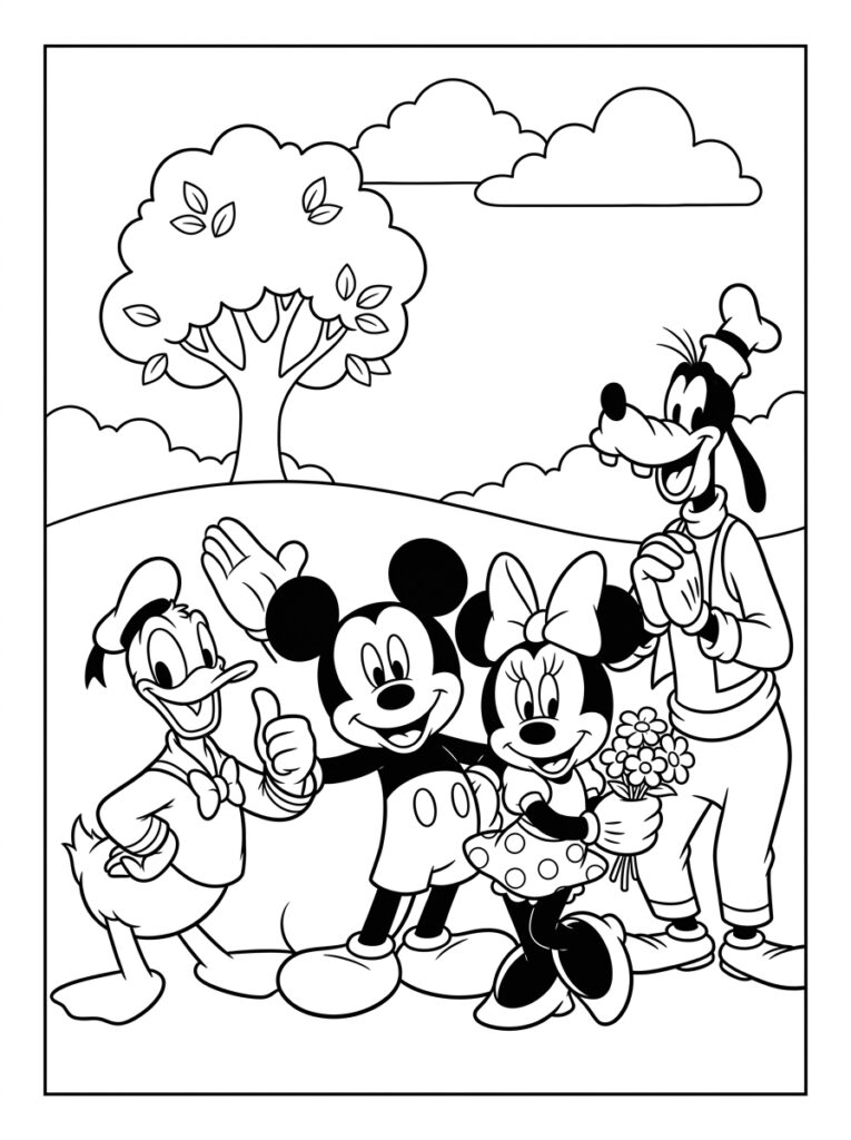 Disney Kleurplaten (Gratis PDF Printables) 12 - gratis kleurplaat om te printen