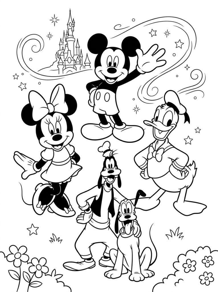 Disney Kleurplaten (Gratis PDF Printables) 25 - gratis kleurplaat om te printen