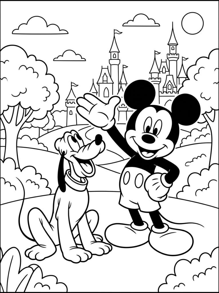 Disney Kleurplaten (Gratis PDF Printables) 26 - gratis kleurplaat om te printen