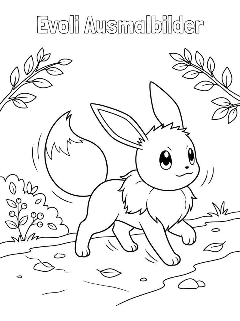 Eevee Kleurplaten (Gratis PDF Printables) 31 - gratis kleurplaat om te printen