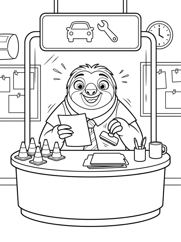 Flash Zootopia Kleurplaten (Gratis PDF Printables) 16 - gratis kleurplaat om te printen