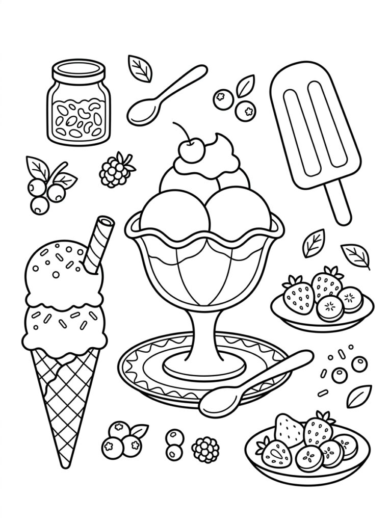 IJs Kleurplaten (Gratis PDF Printables) 03 - gratis kleurplaat om te printen