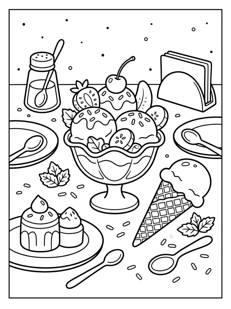 IJs Kleurplaten (Gratis PDF Printables) 04 - gratis kleurplaat om te printen