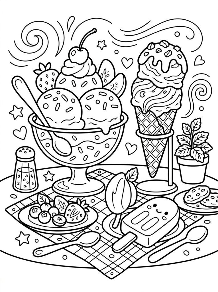 IJs Kleurplaten (Gratis PDF Printables) 08 - gratis kleurplaat om te printen