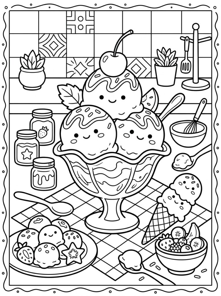 IJs Kleurplaten (Gratis PDF Printables) 12 - gratis kleurplaat om te printen