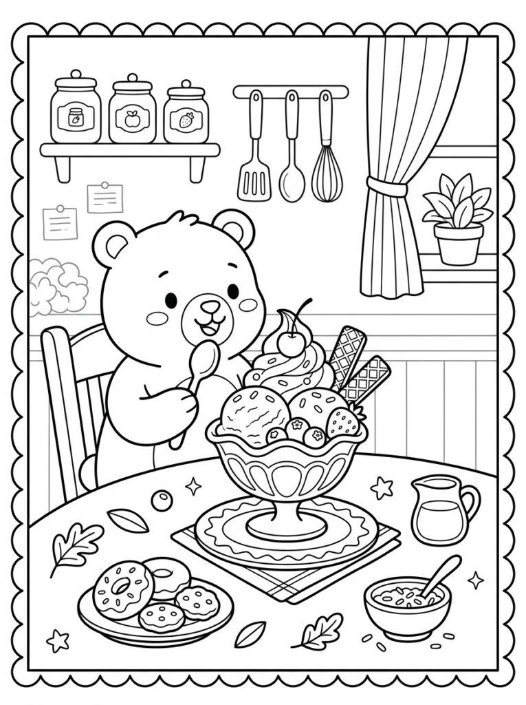 IJs Kleurplaten (Gratis PDF Printables) 20 - gratis kleurplaat om te printen