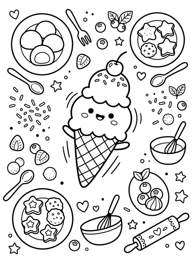 IJs Kleurplaten (Gratis PDF Printables) 27 - gratis kleurplaat om te printen