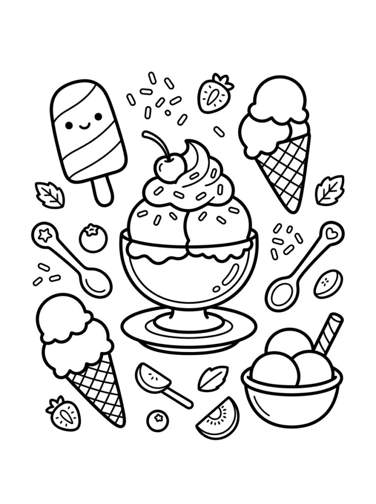 IJs Kleurplaten (Gratis PDF Printables) 33 - gratis kleurplaat om te printen