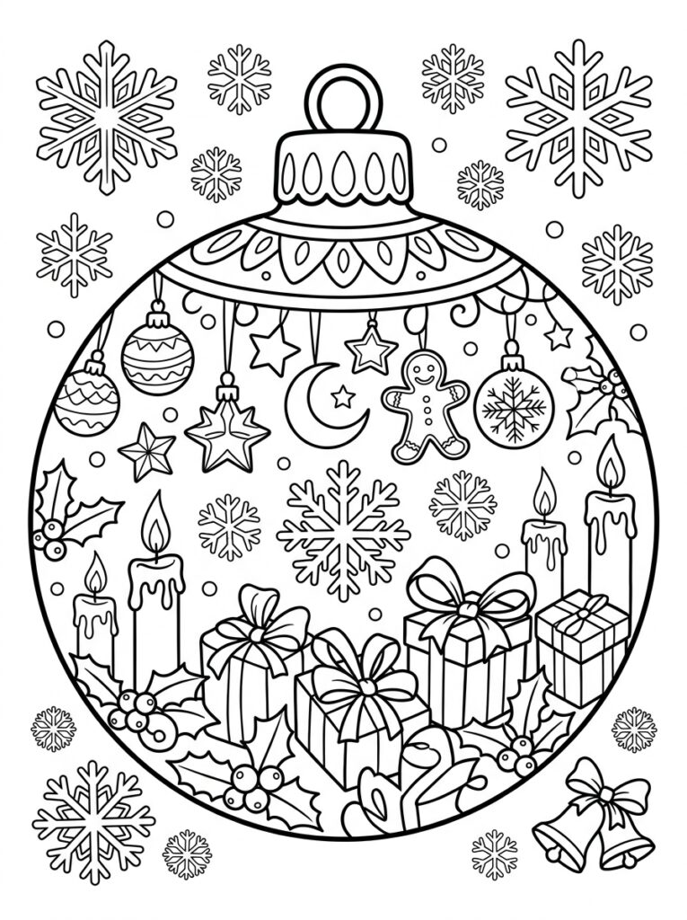 Kerstboom Kleurplaten (Gratis PDF Printables) 36 - gratis kleurplaat om te printen