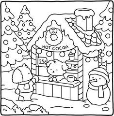 Kerststal Kleurplaten (Gratis PDF Printables) 23 - gratis kleurplaat om te printen
