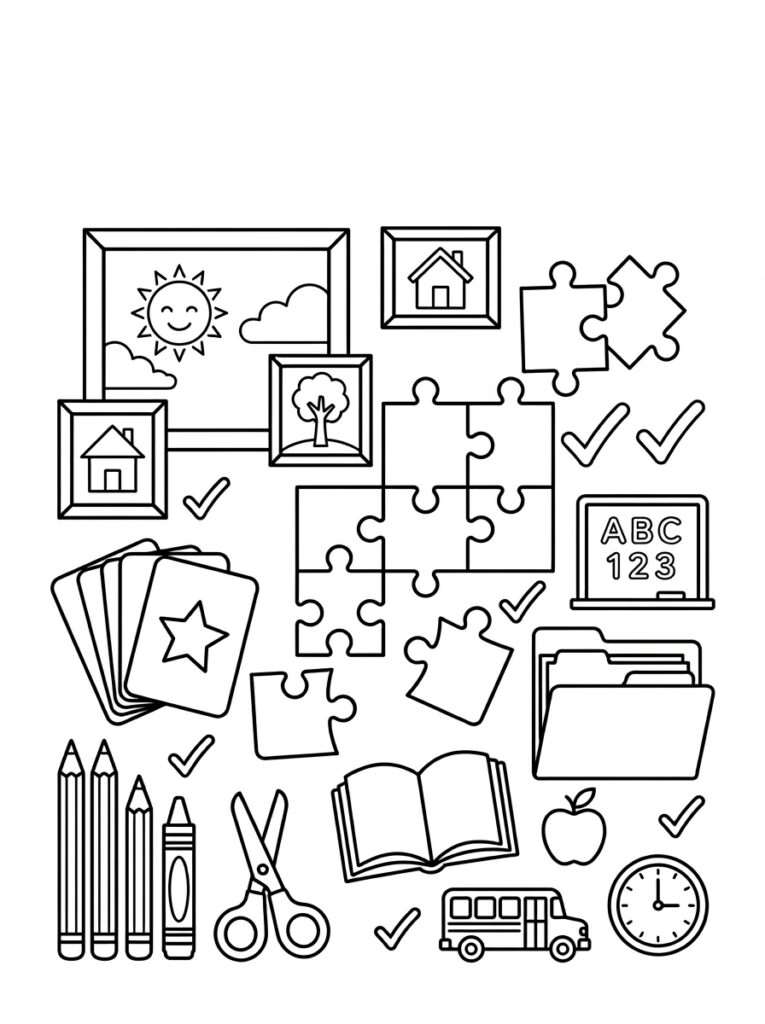 Kleurplaten van Foto's (Gratis PDF Printables) 01 - gratis kleurplaat om te printen