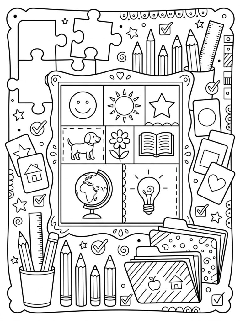 Kleurplaten van Foto's (Gratis PDF Printables) 05 - gratis kleurplaat om te printen