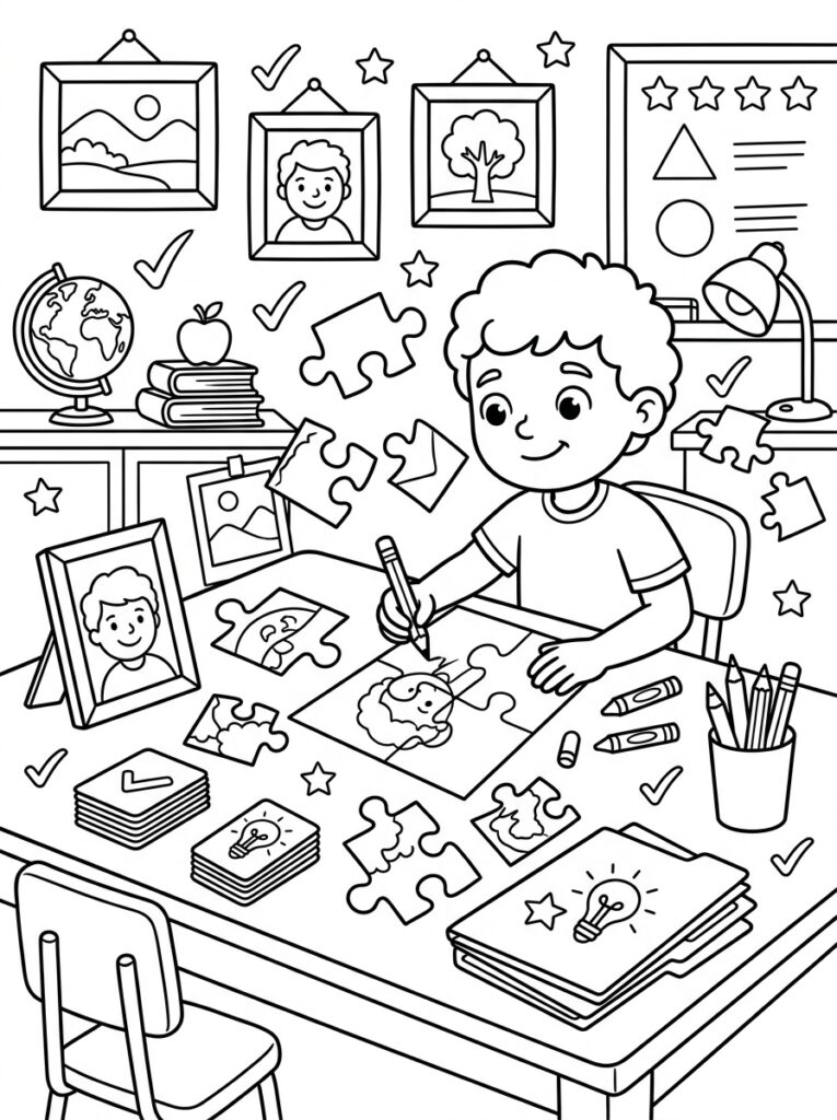 Kleurplaten van Foto's (Gratis PDF Printables) 12 - gratis kleurplaat om te printen