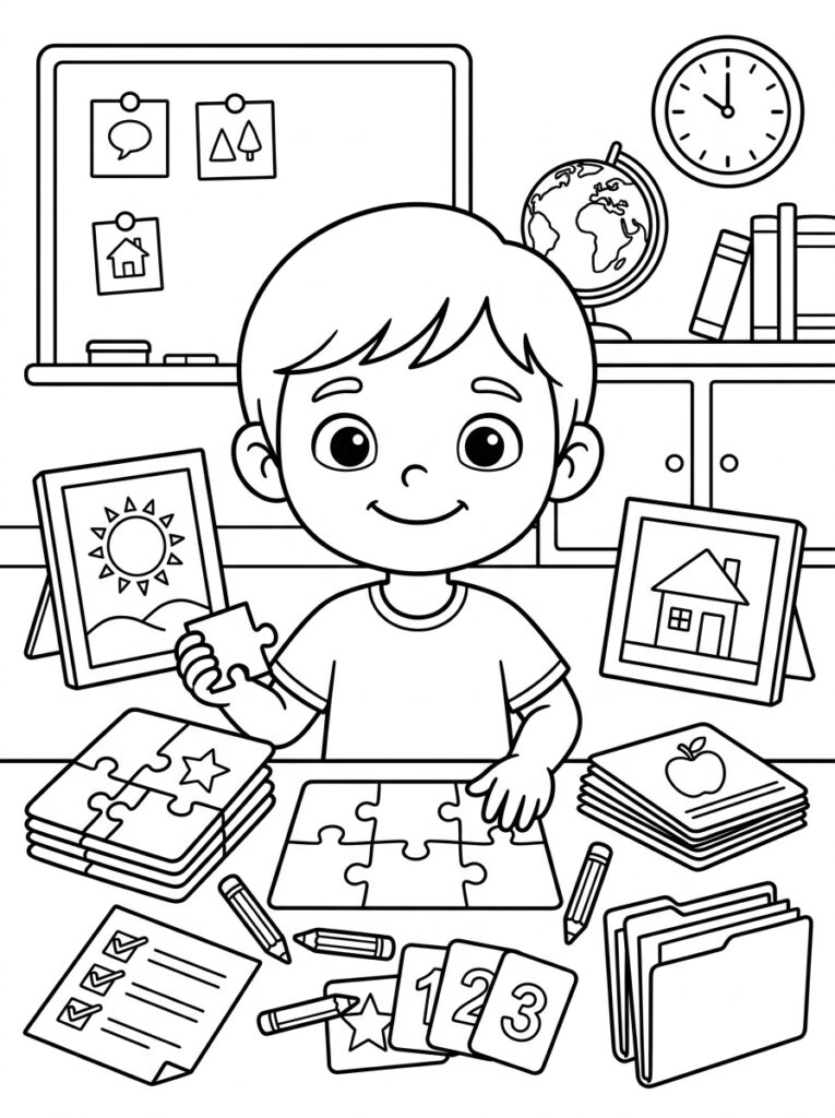 Kleurplaten van Foto's (Gratis PDF Printables) 16 - gratis kleurplaat om te printen