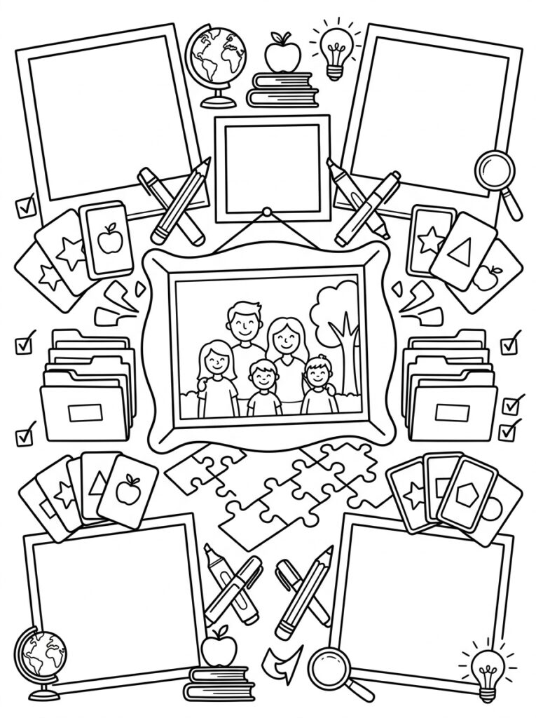 Kleurplaten van Foto's (Gratis PDF Printables) 18 - gratis kleurplaat om te printen