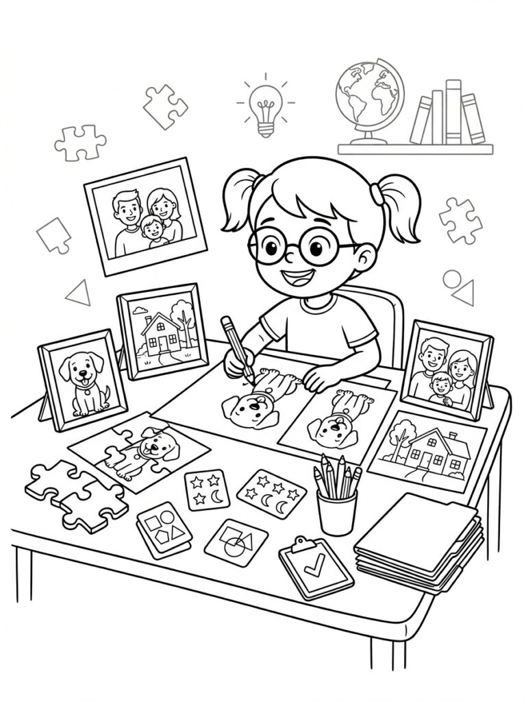 Kleurplaten van Foto's (Gratis PDF Printables) 21 - gratis kleurplaat om te printen