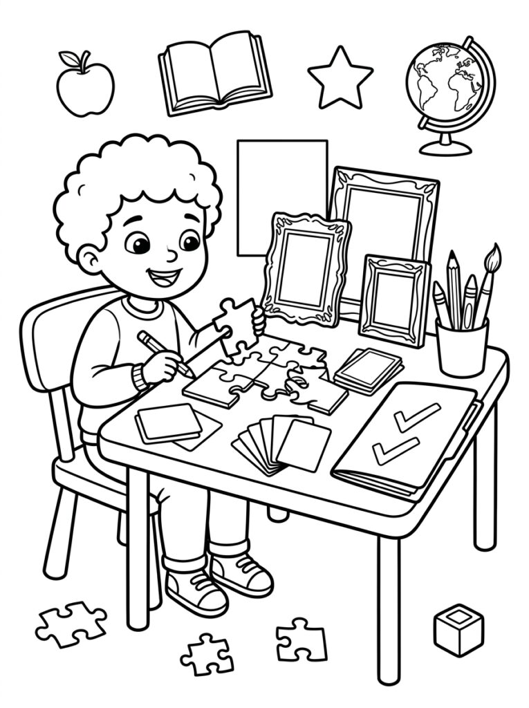 Kleurplaten van Foto's (Gratis PDF Printables) 27 - gratis kleurplaat om te printen
