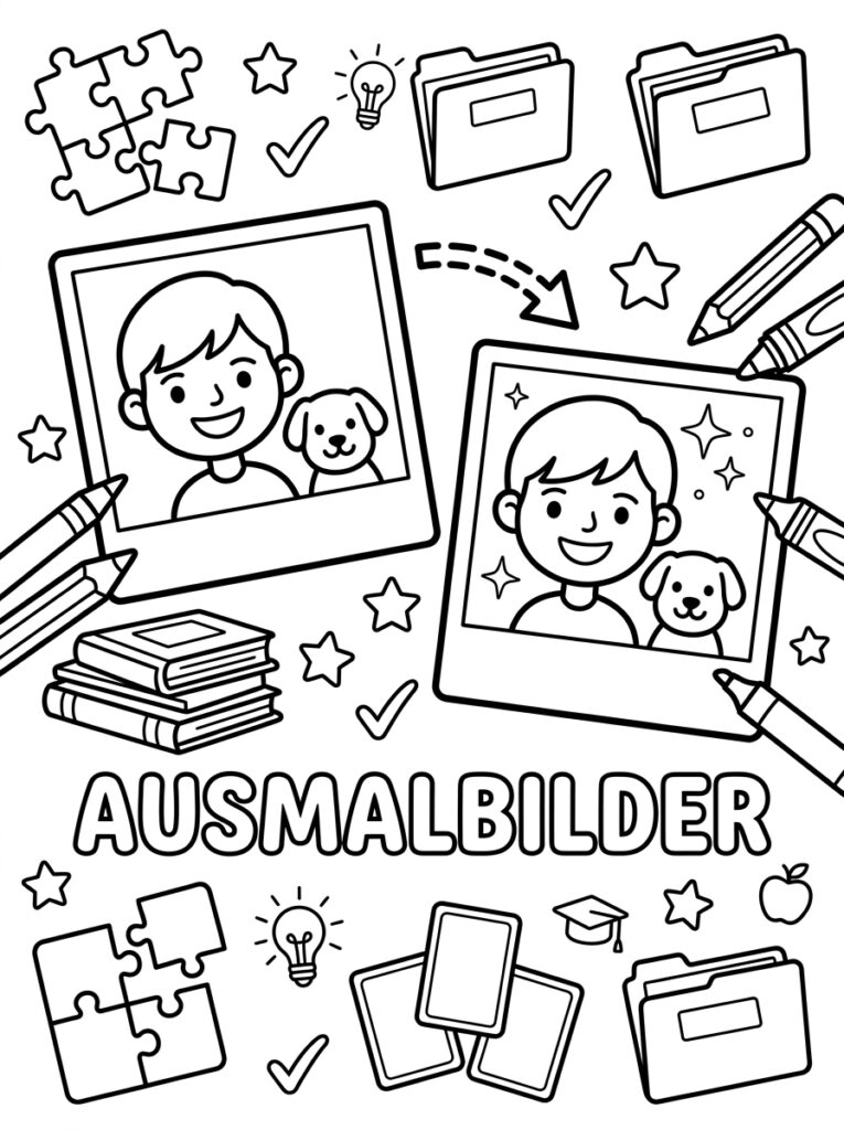 Kleurplaten van Foto's (Gratis PDF Printables) 33 - gratis kleurplaat om te printen