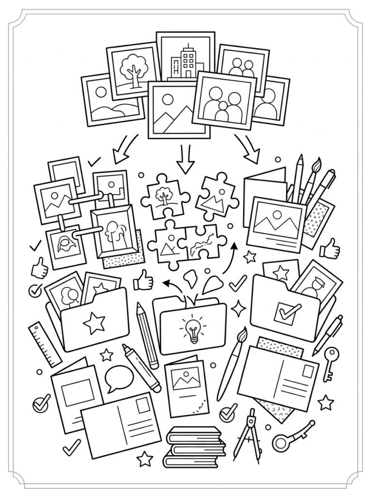 Kleurplaten van Foto's (Gratis PDF Printables) 39 - gratis kleurplaat om te printen