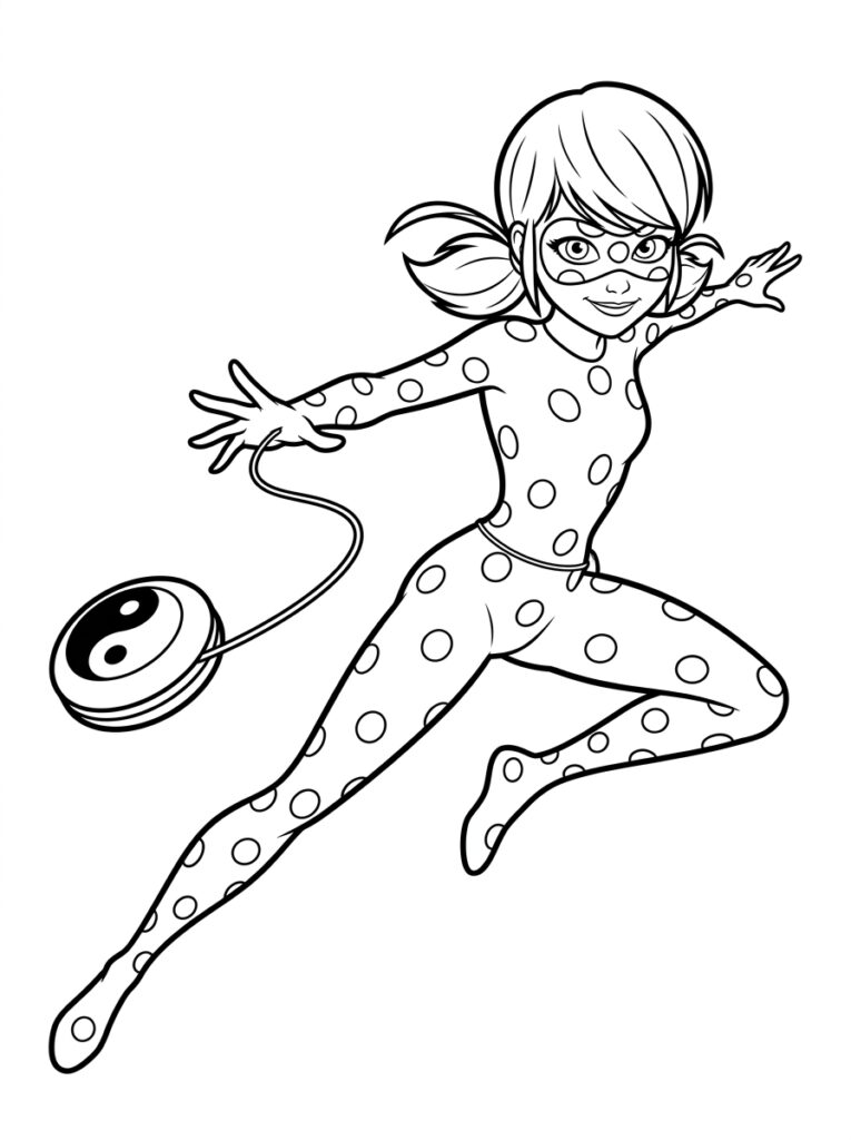Ladybug Kleurplaten (Gratis PDF Printables) 17 - gratis kleurplaat om te printen