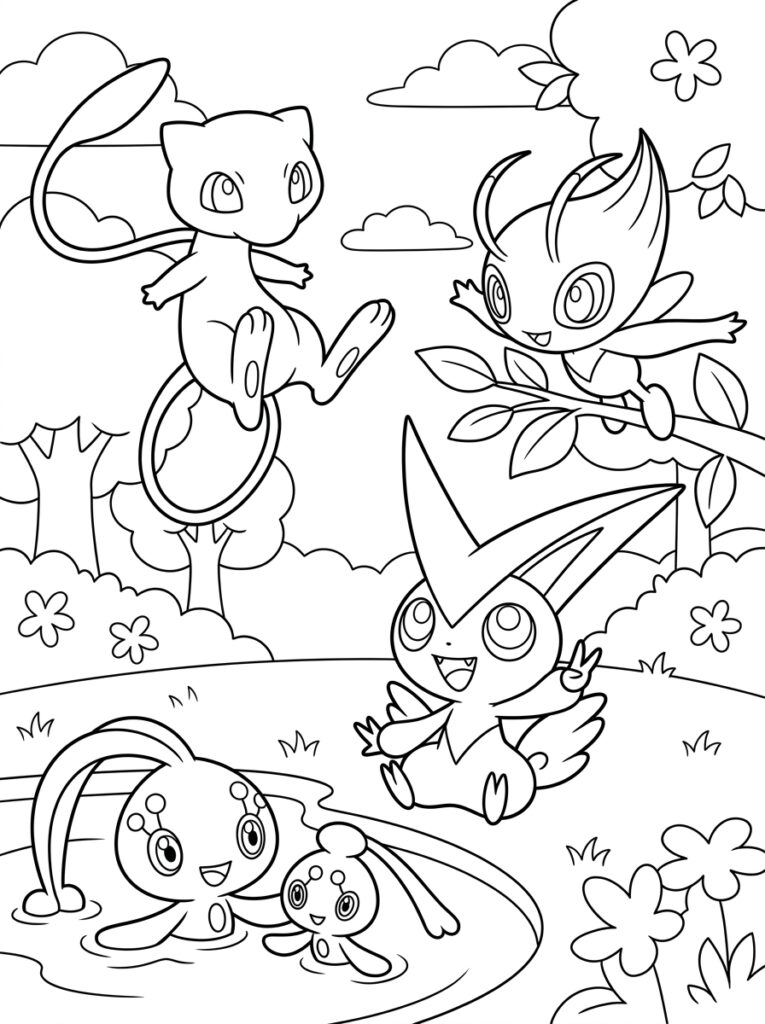Legendarische Pokemon Kleurplaten (Gratis PDF Printables) 04 - gratis kleurplaat om te printen