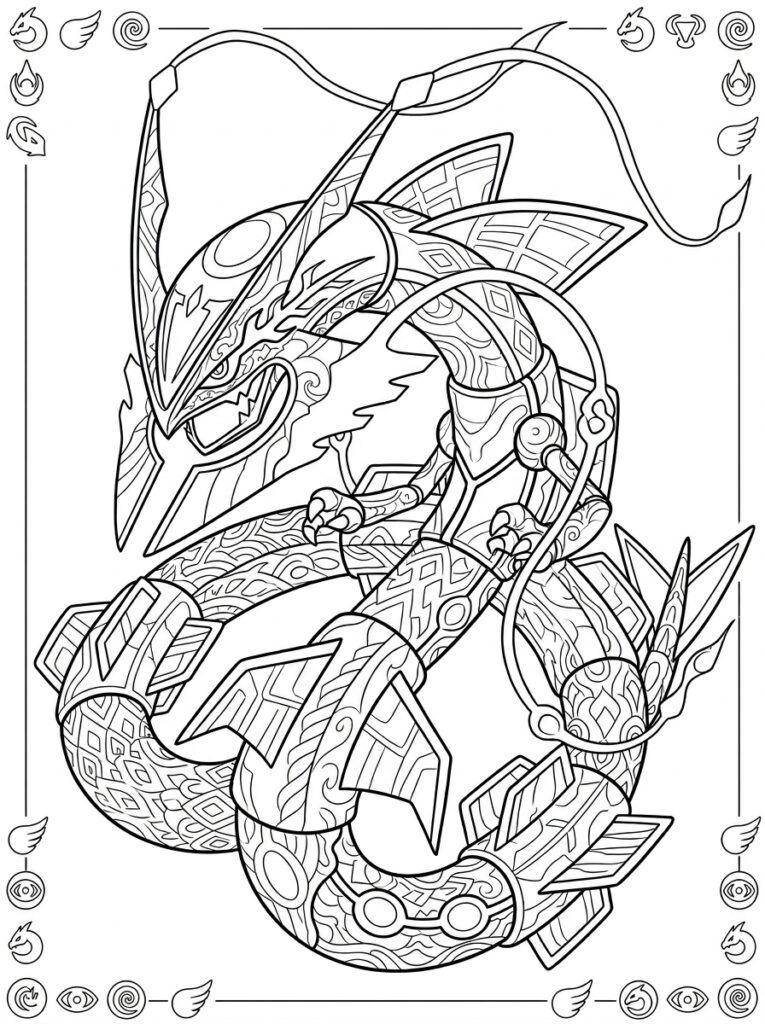 Legendarische Pokemon Kleurplaten (Gratis PDF Printables) 05 - gratis kleurplaat om te printen