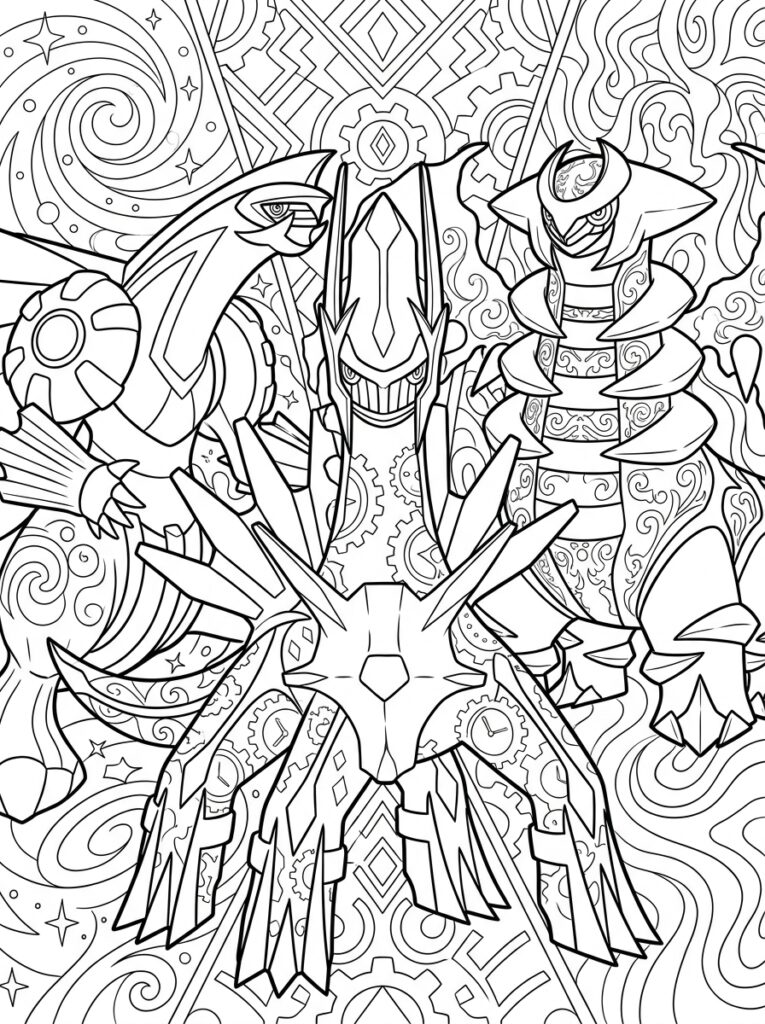 Legendarische Pokemon Kleurplaten (Gratis PDF Printables) 07 - gratis kleurplaat om te printen