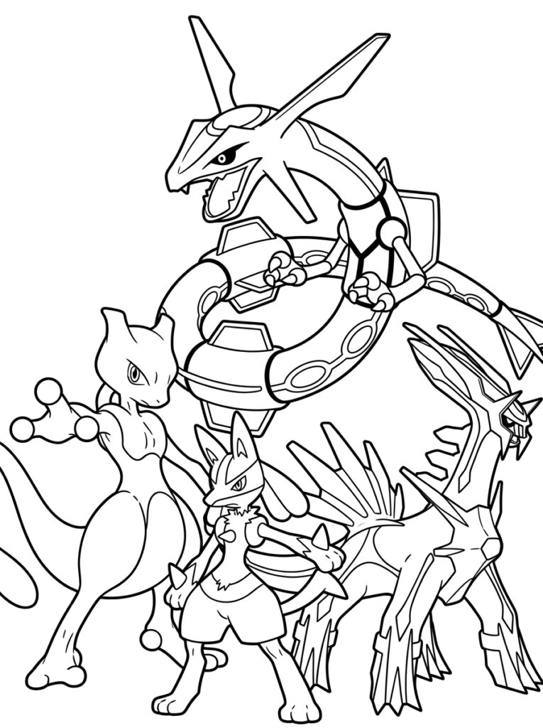 Legendarische Pokemon Kleurplaten (Gratis PDF Printables) 13 - gratis kleurplaat om te printen