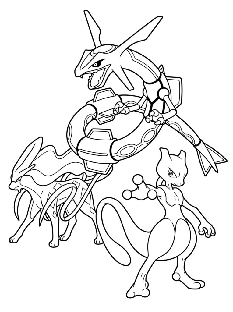 Legendarische Pokemon Kleurplaten (Gratis PDF Printables) 14 - gratis kleurplaat om te printen