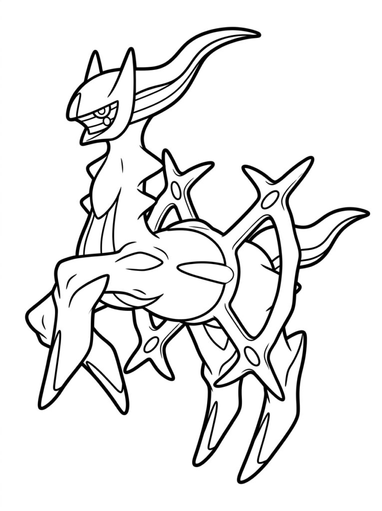 Legendarische Pokemon Kleurplaten (Gratis PDF Printables) 28 - gratis kleurplaat om te printen